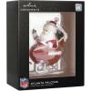 Hallmark NFL Atlanta Falcons Santa Football Sled Christmas Ornament, Multi Color (0001OSL2145)(Atlanta Falcons)