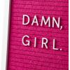 Hallmark Signature Birthday Card for Women (Damn, Girl Letter Board)(Damn  Girl Letter Board)