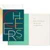Hallmark Signature Pack of 4 Christmas Cards (Candy Canes)(Cheers Lettering  Pack of Cards)
