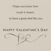 Hallmark Valentine’s Day Card for Dad (Gold Scrolls)(Multicolor)