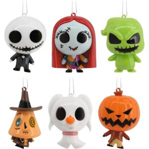 Hallmark Disney Tim Burton’s The Nightmare Before Christmas Series 3 Mystery Christmas Ornaments, Shatterproof, Set of 2, Gifts for Disney Fans