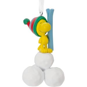Hallmark Peanuts Woodstock with Snowballs Christmas Ornament