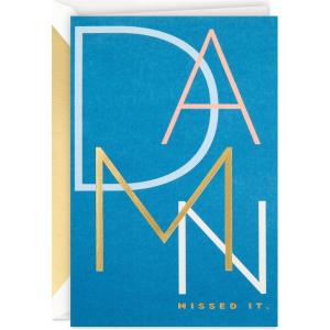Hallmark Signature Belated Birthday Card (Missed It)