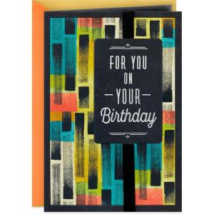 Hallmark Signature Birthday Card (Gold Diamonds)(Admired and Appreciated)
