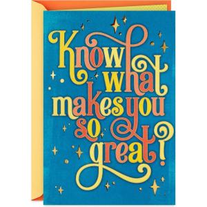Hallmark Signature Birthday Card (Mylar Balloons) (799RZH1060)(What Makes You So Great)