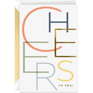 Hallmark Signature Congratulations Card for Graduation (Cheers)(Champagne)