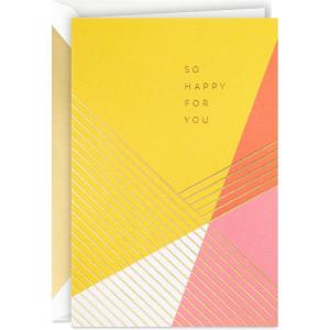 Hallmark Signature Pack of 4 Birthday Cards or Congratulations Cards (Some Days Call for a Celebration)(Tellow)
