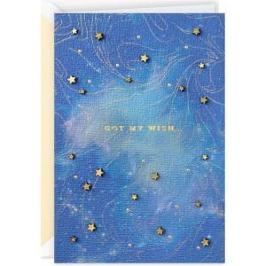 Hallmark Signature Valentine’s Day Card (Got My Wish) for Anniversary, Romantic Birthday, Sweetest Day