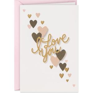 Hallmark Signature Valentine’s Day Card (Llama Llove)(Floating Hearts  Love You Lots)