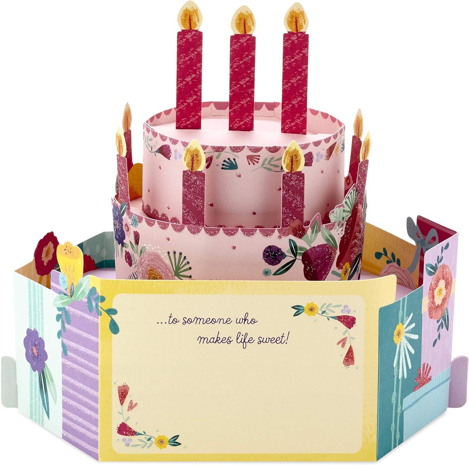 image:imageHallmark Paper Wonder Musical Pop Up Birthday Card Mylar Balloon Explosion Plays Happy BirthdayLight Blue