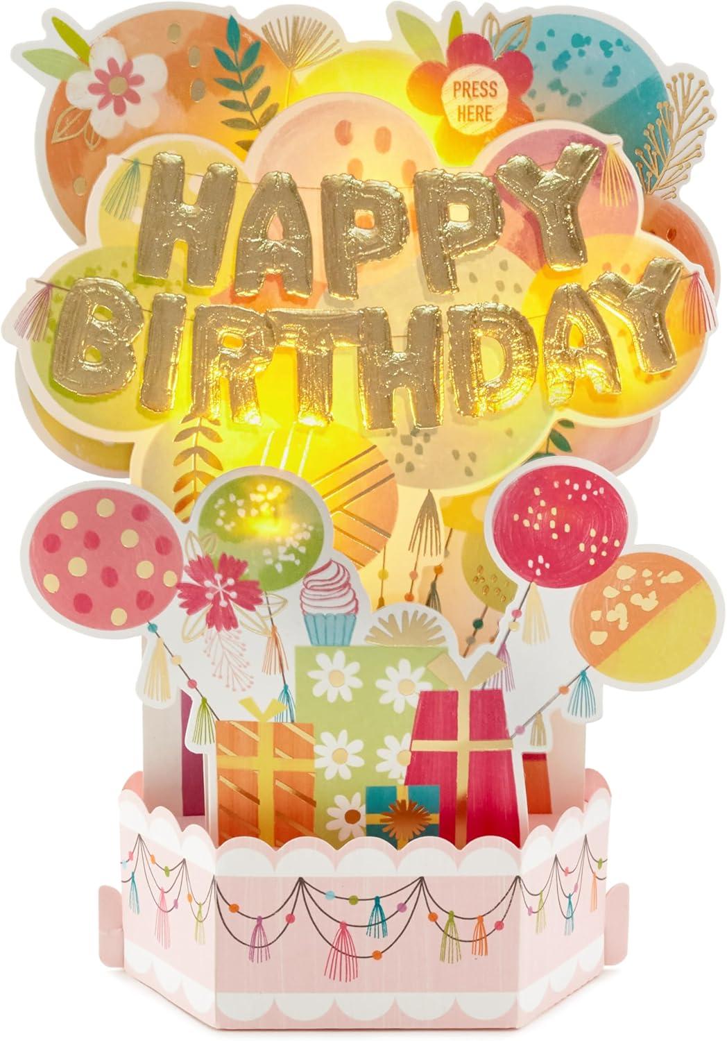 image:imageHallmark Paper Wonder Musical Pop Up Birthday Card Mylar Balloon Explosion Plays Happy BirthdayMylar Balloon Explosio