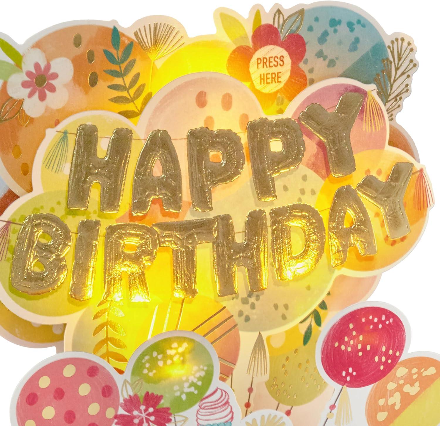 image:imageHallmark Paper Wonder Musical Pop Up Birthday Card Mylar Balloon Explosion Plays Happy BirthdayMylar Balloon Explosio