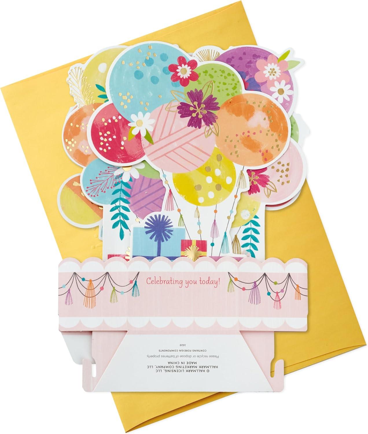 image:imageHallmark Paper Wonder Musical Pop Up Birthday Card Mylar Balloon Explosion Plays Happy BirthdayMylar Balloon Explosio