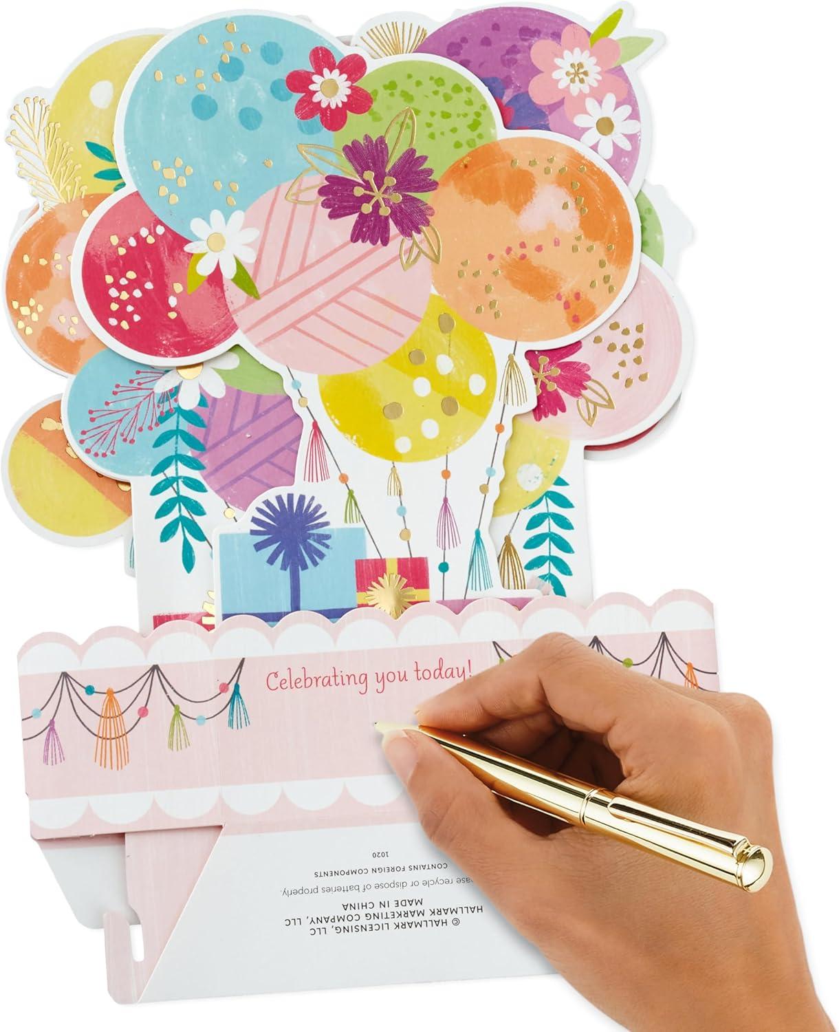 image:imageHallmark Paper Wonder Musical Pop Up Birthday Card Mylar Balloon Explosion Plays Happy BirthdayMylar Balloon Explosio