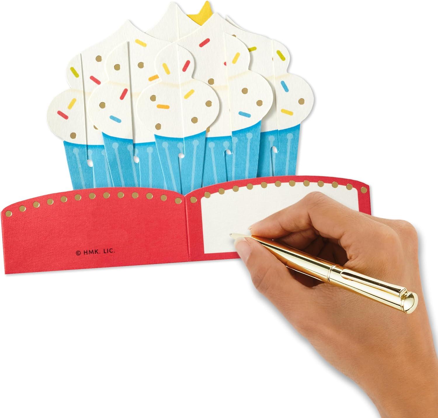 image:imageHallmark Paper Wonder Pop Up Birthday Cards 3 Cards Cupcake Balloons Celebrate