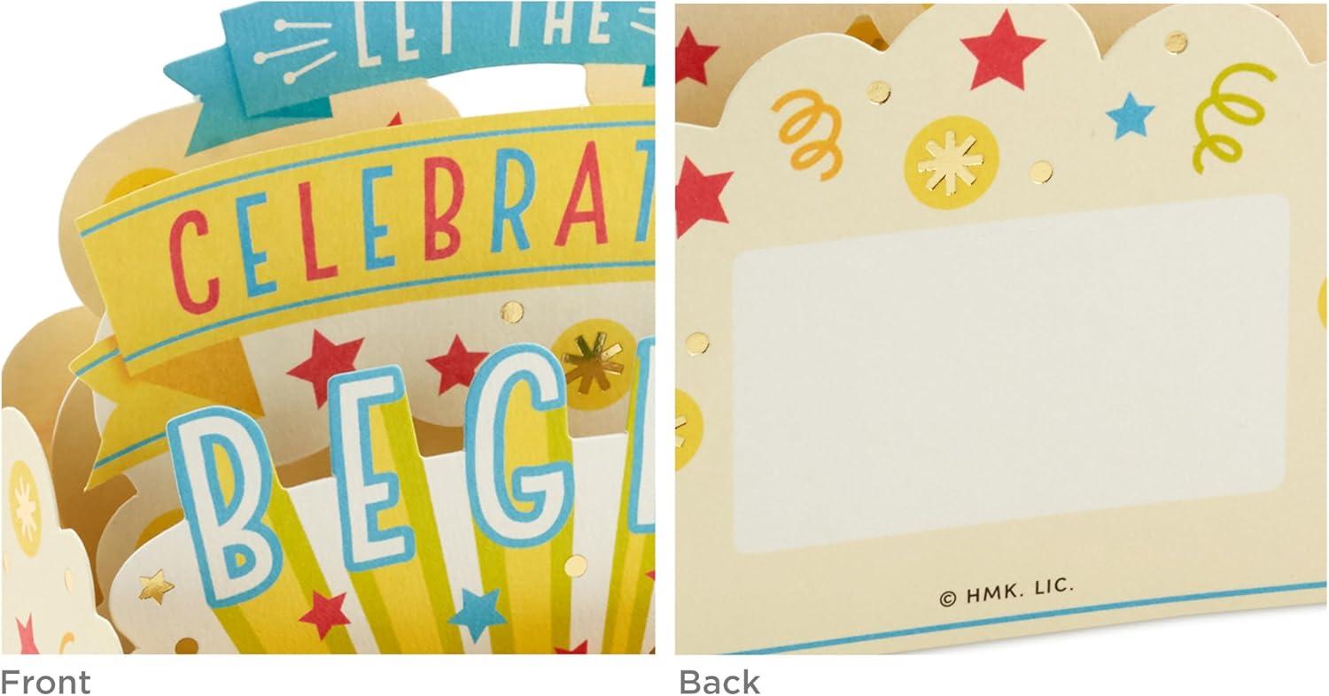image:imageHallmark Paper Wonder Pop Up Birthday Cards 3 Cards Cupcake Balloons Celebrate