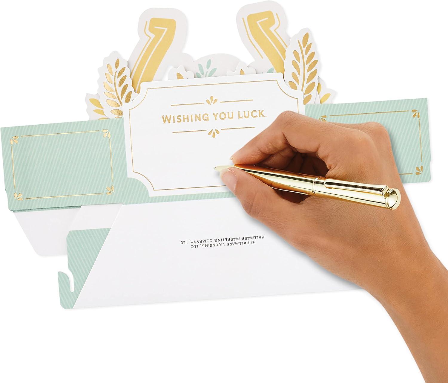 image:imageHallmark Paper Wonder Pop Up Card Good Luck Horseshoe for St Patricks Day Graduation Retirement and More