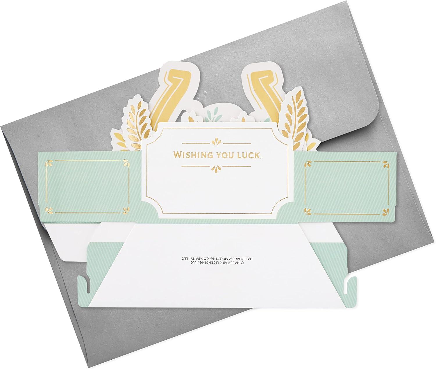 image:imageHallmark Paper Wonder Pop Up Card Good Luck Horseshoe for St Patricks Day Graduation Retirement and More