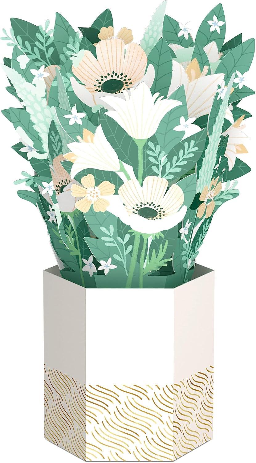 image:imageHallmark Paper Wonder Thinking of You All Occasion Pop Up Card Peace Lily Bouquet