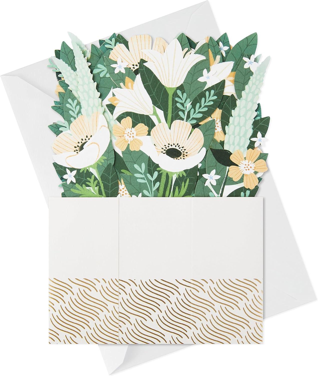 image:imageHallmark Paper Wonder Thinking of You All Occasion Pop Up Card Peace Lily Bouquet