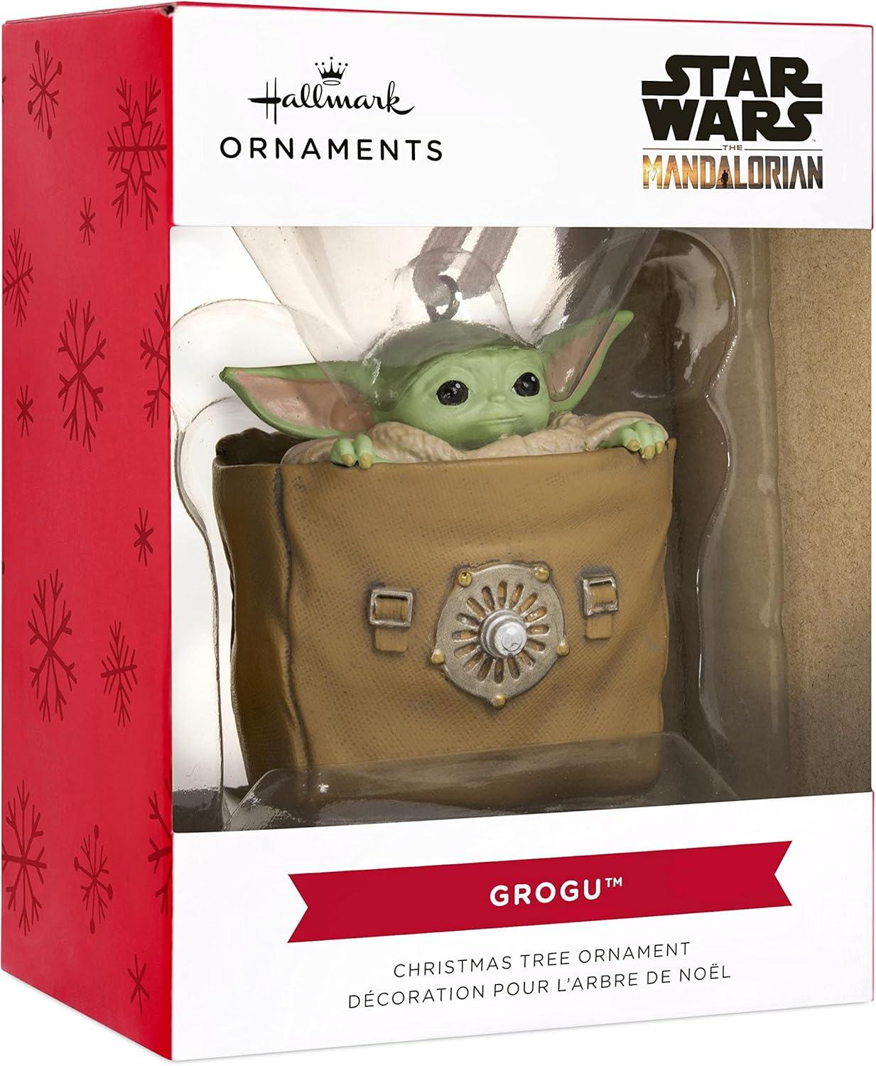 image:imageHallmark Star Wars The Mandalorian Grogu in Bag Christmas Ornament May The 4th