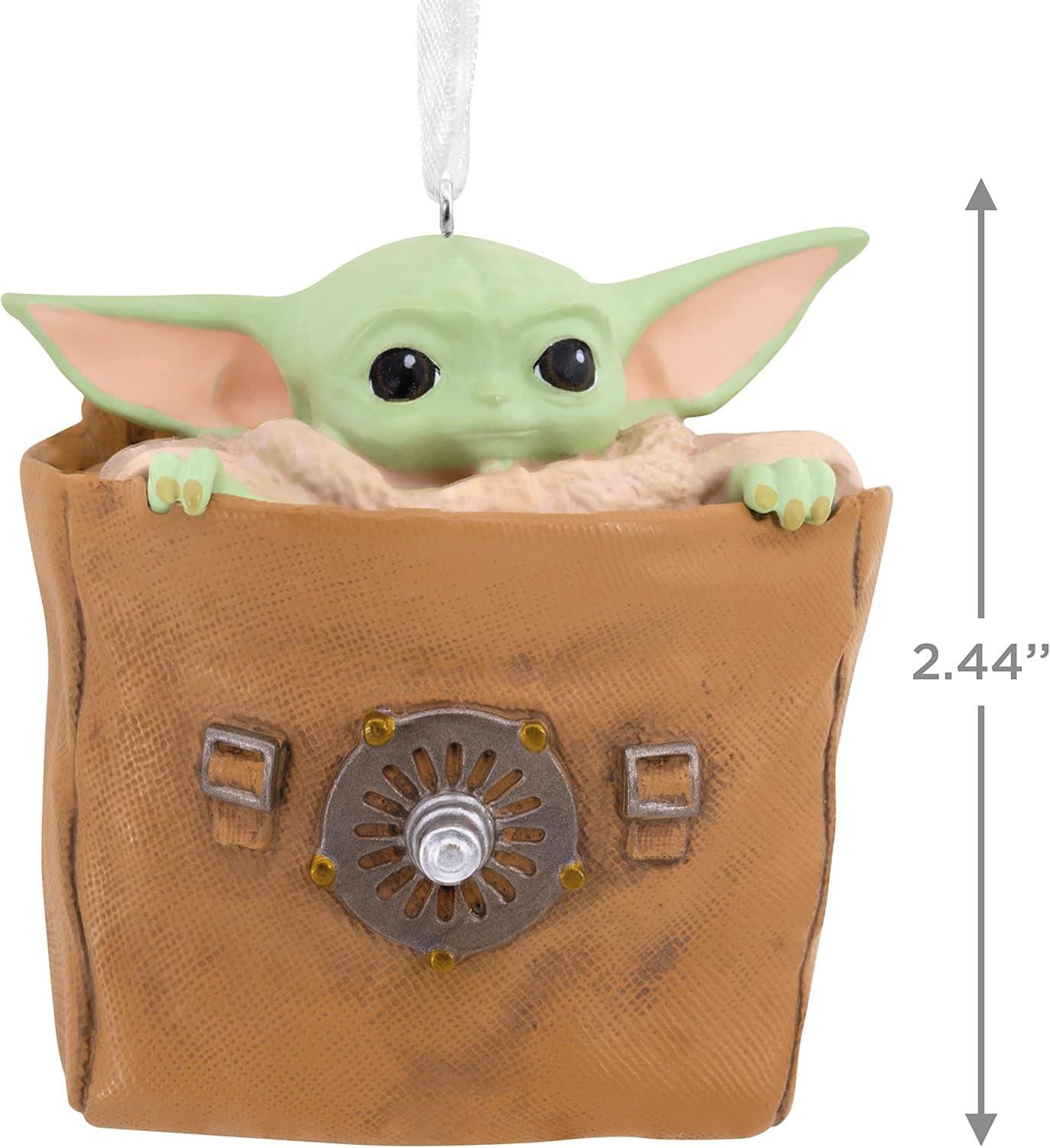 image:imageHallmark Star Wars The Mandalorian Grogu in Bag Christmas Ornament May The 4th