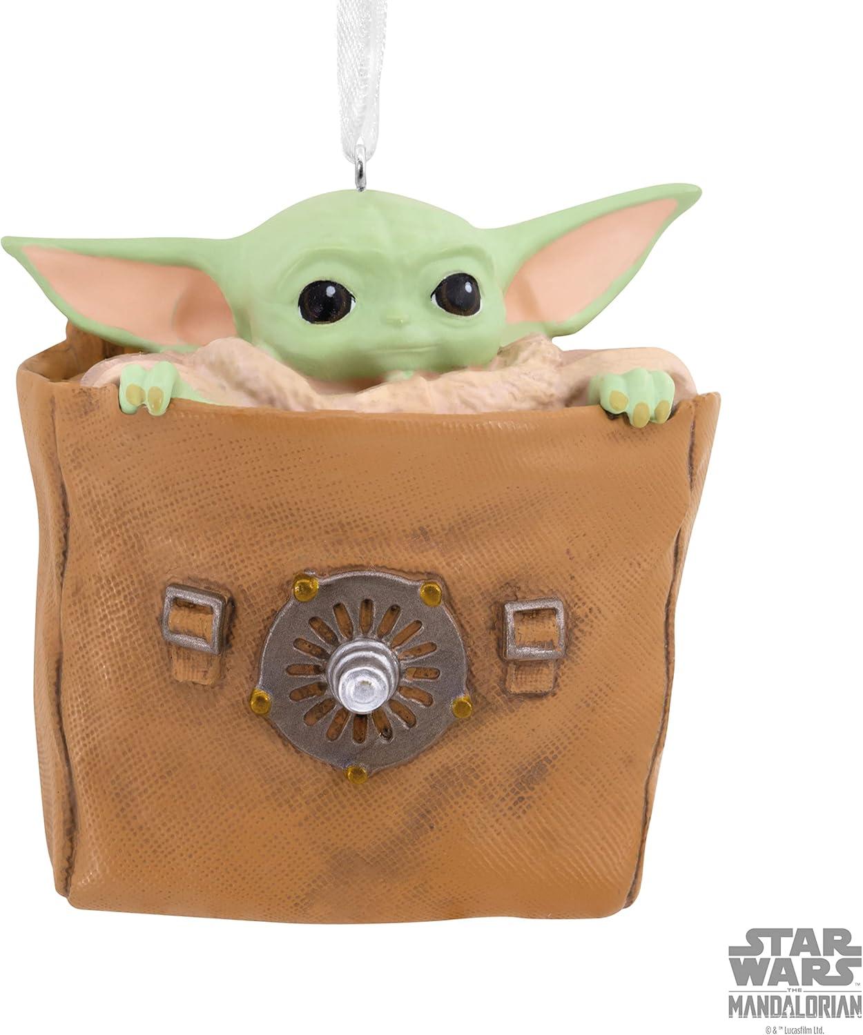 image:imageHallmark Star Wars The Mandalorian Grogu in Bag Christmas Ornament May The 4th