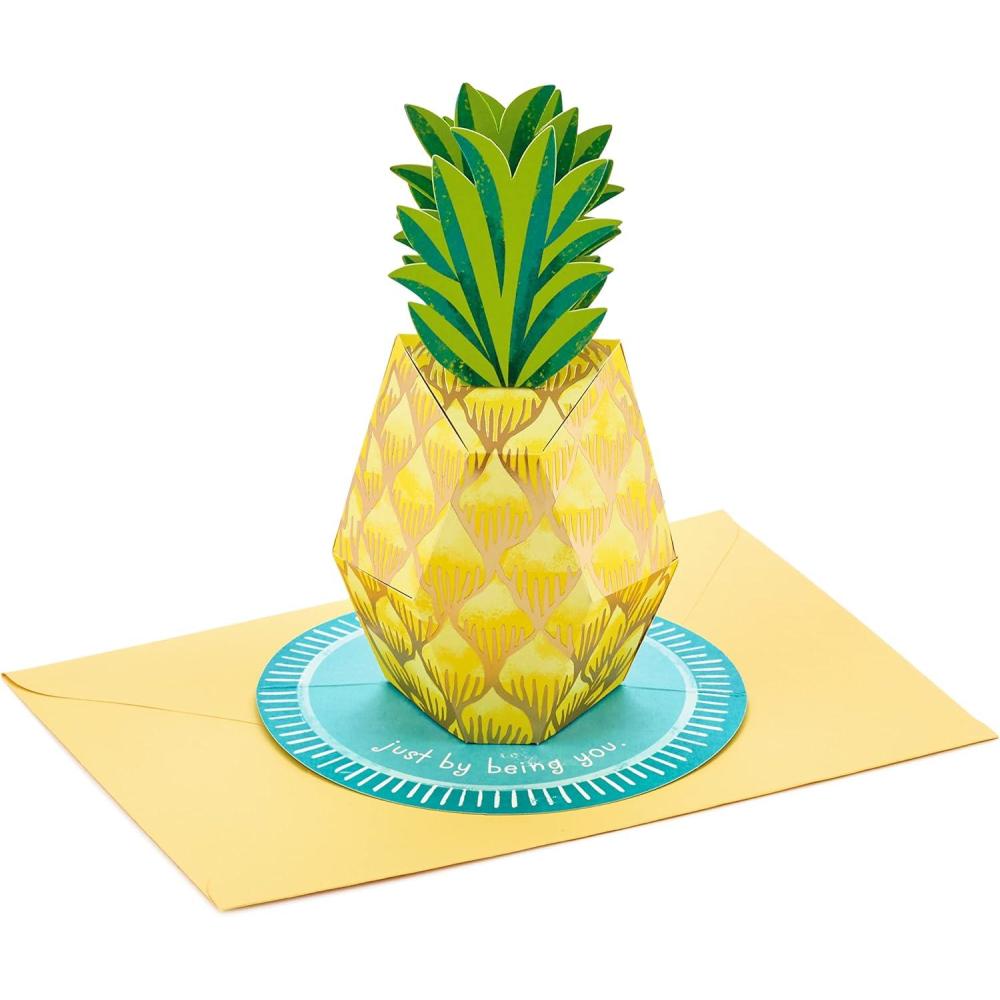 image:imageHallmark Paper Wonder Pop Up Birthday Card Thank You Card Encouragement Card All Occasion Card PineapplePineapple