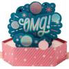 Hallmark Paper Wonder Congratulations Pop Up Card (Yay, Balloons) for Birthdays, Graduations, Promotions, Celebrations(Disco Balls)