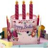 Hallmark Paper Wonder Musical Pop Up Birthday Card (Mylar Balloon Explosion, Plays Happy Birthday)(Light Blue)