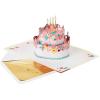 Hallmark Paper Wonder Musical Pop Up Birthday Card (Mylar Balloon Explosion, Plays Happy Birthday)(Light Pink)