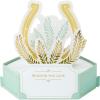 Hallmark Paper Wonder Pop Up Card (Good Luck Horseshoe) for St. Patrick’s Day, Graduation, Retirement and More
