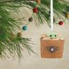 Hallmark Star Wars: The Mandalorian Grogu in Bag Christmas Ornament, May The 4th
