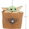 Hallmark Star Wars: The Mandalorian Grogu in Bag Christmas Ornament, May The 4th
