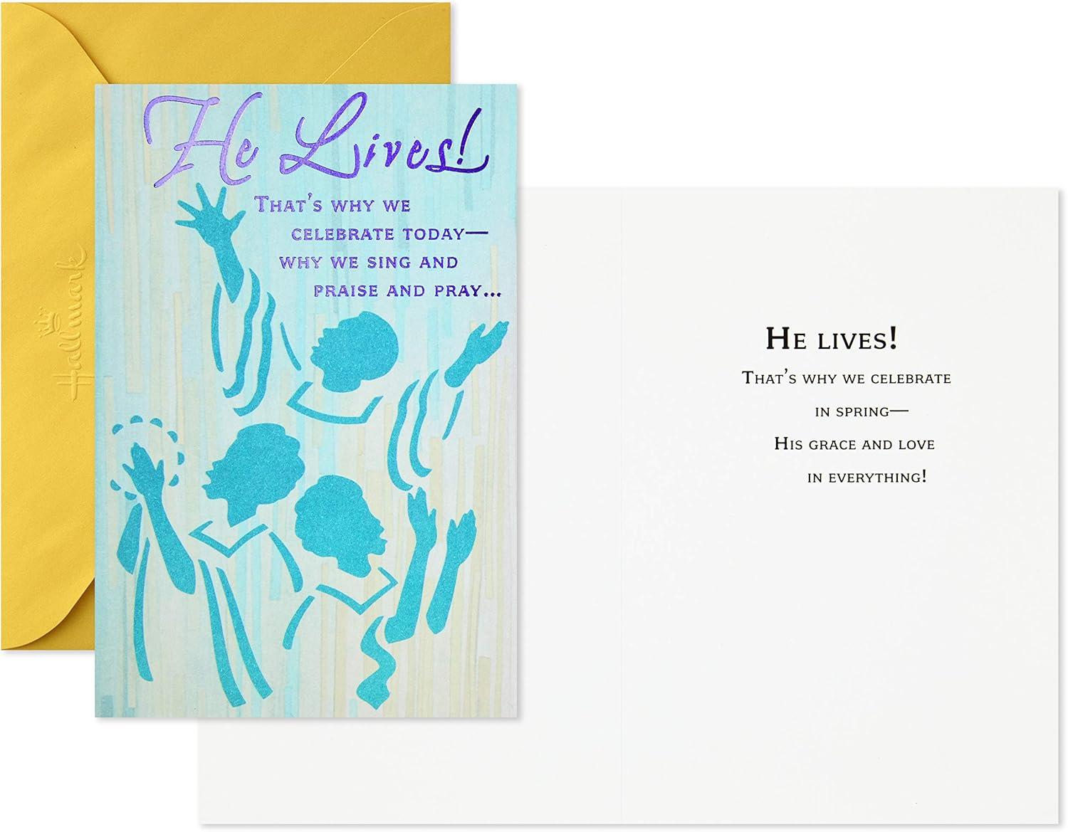image:imageHallmark Mahogany Religious Easter Cards Assortment Flowers and Choir 6 Cards with Envelopes