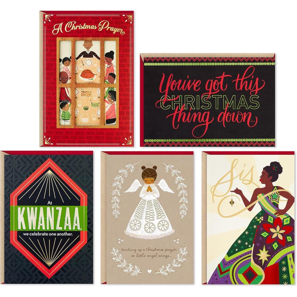 image:imageHallmark Mahogany Christmas Cards Memories 6 Cards with EnvelopesMahogany Assortment  5 Cards with Envelopes