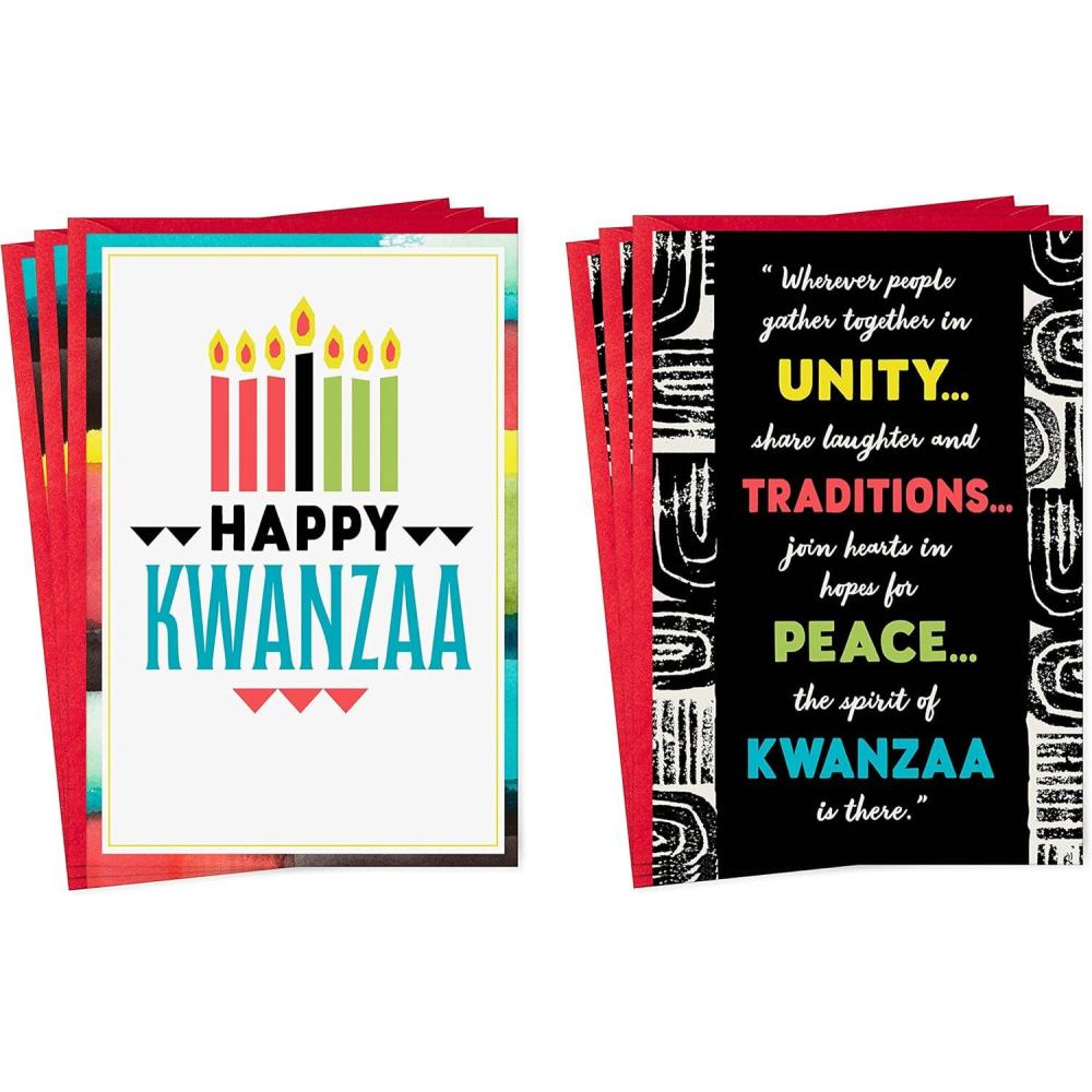 image:imageHallmark Mahogany Kwanzaa Cards Assortment 6 Cards with Envelopes