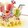Hallmark Signature Paper Wonder Pop Up Card for Graduation or Birthday (Here’s to You, Tropical Drink)