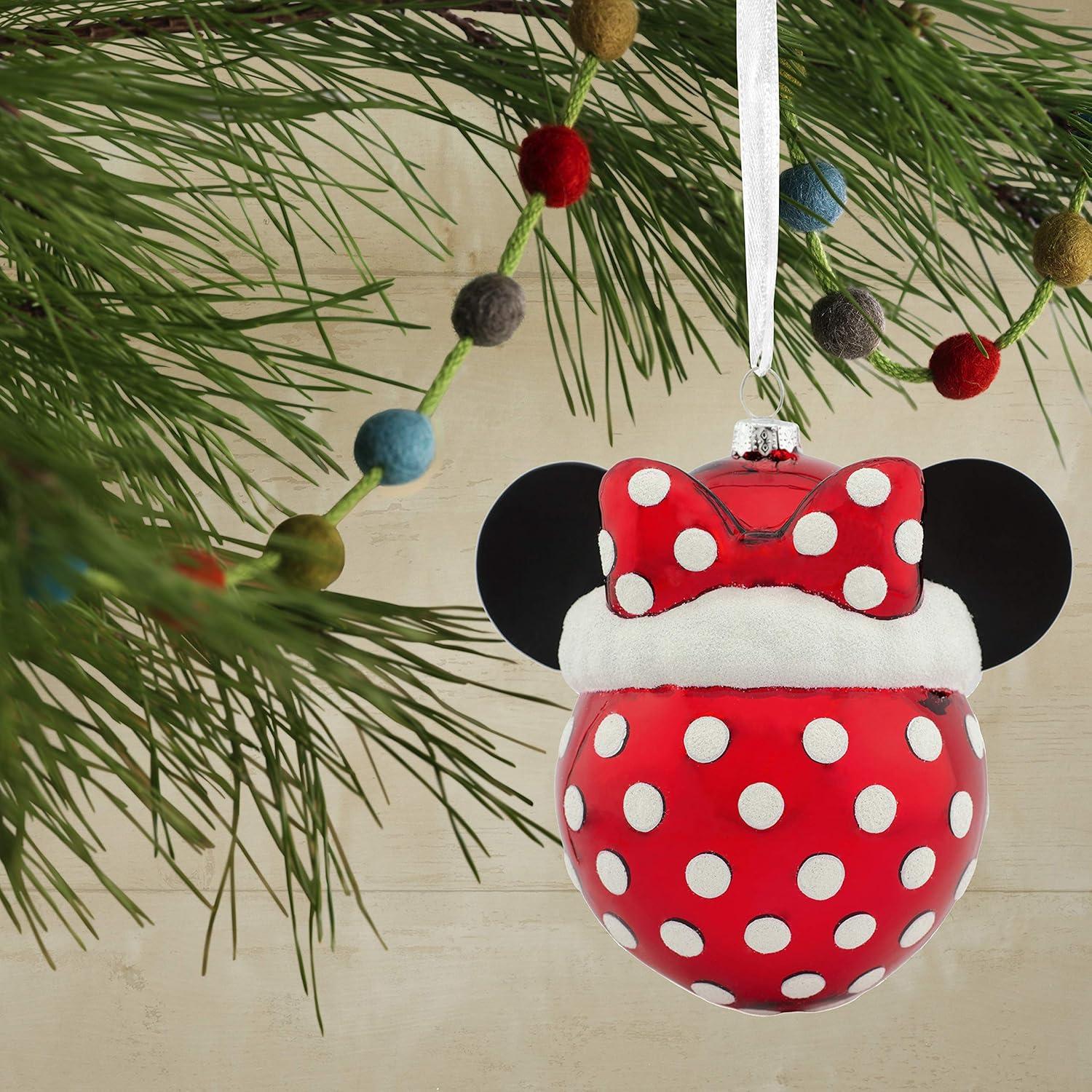 image:imageHallmark Disney Frozen Elsa The Snow Queen Christmas OrnamentMinnie Icon With Santa Hat