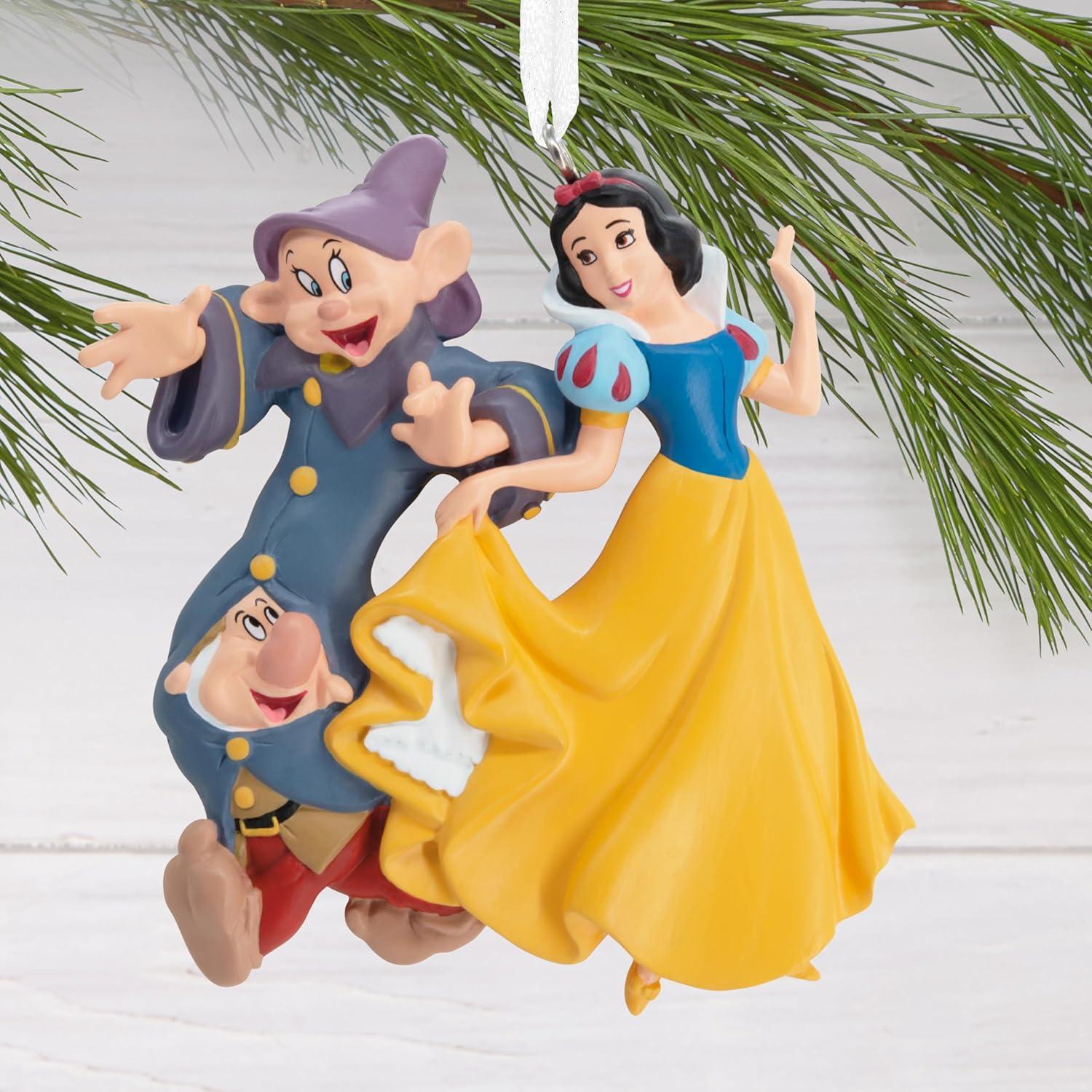 image:imageHallmark Disney Princess Snow White with Dopey and Sneezy Christmas Ornament