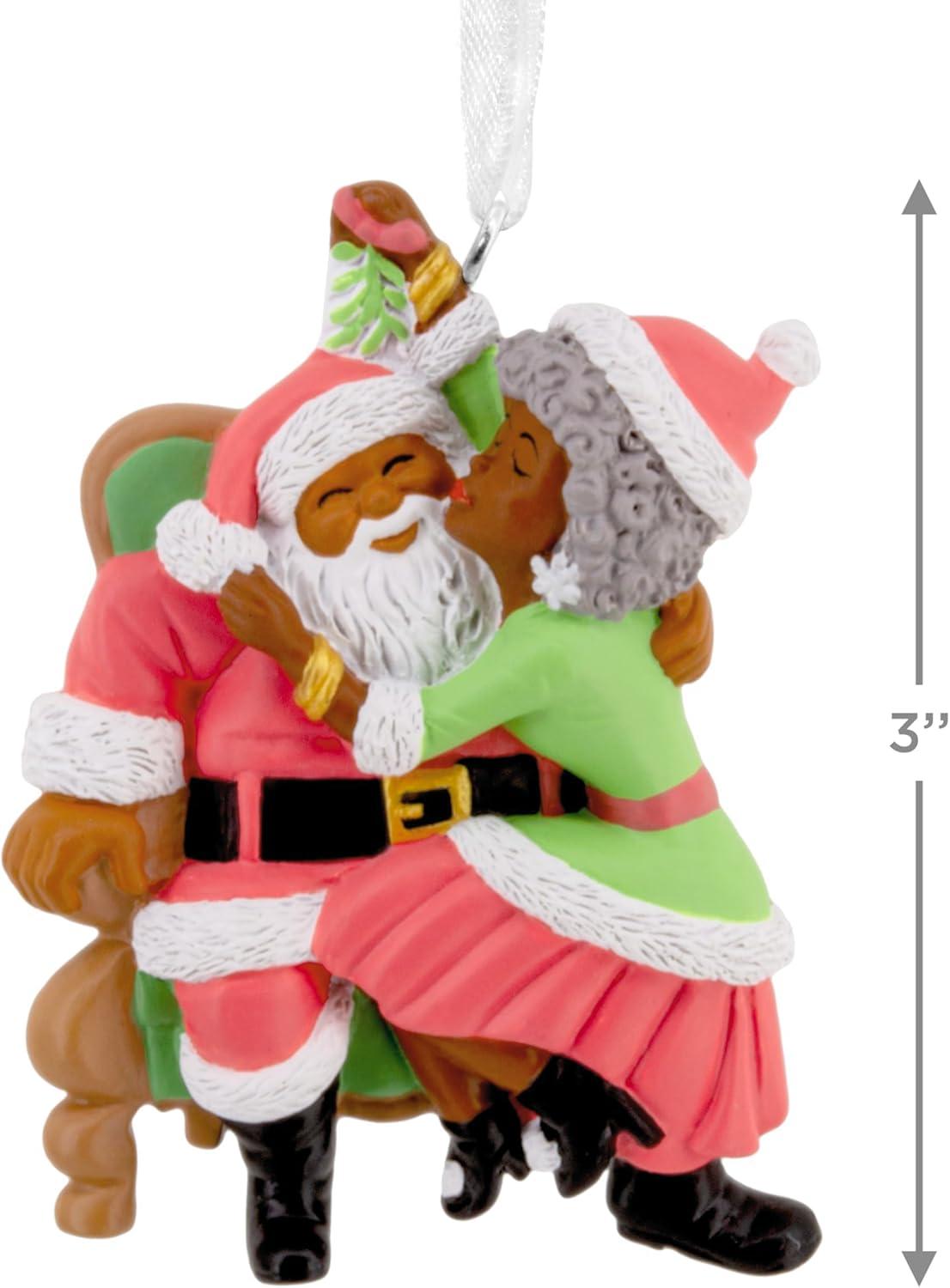 image:imageHallmark Mahogany Santa and Mrs Claus Christmas Ornament Santa Collectors Gifts