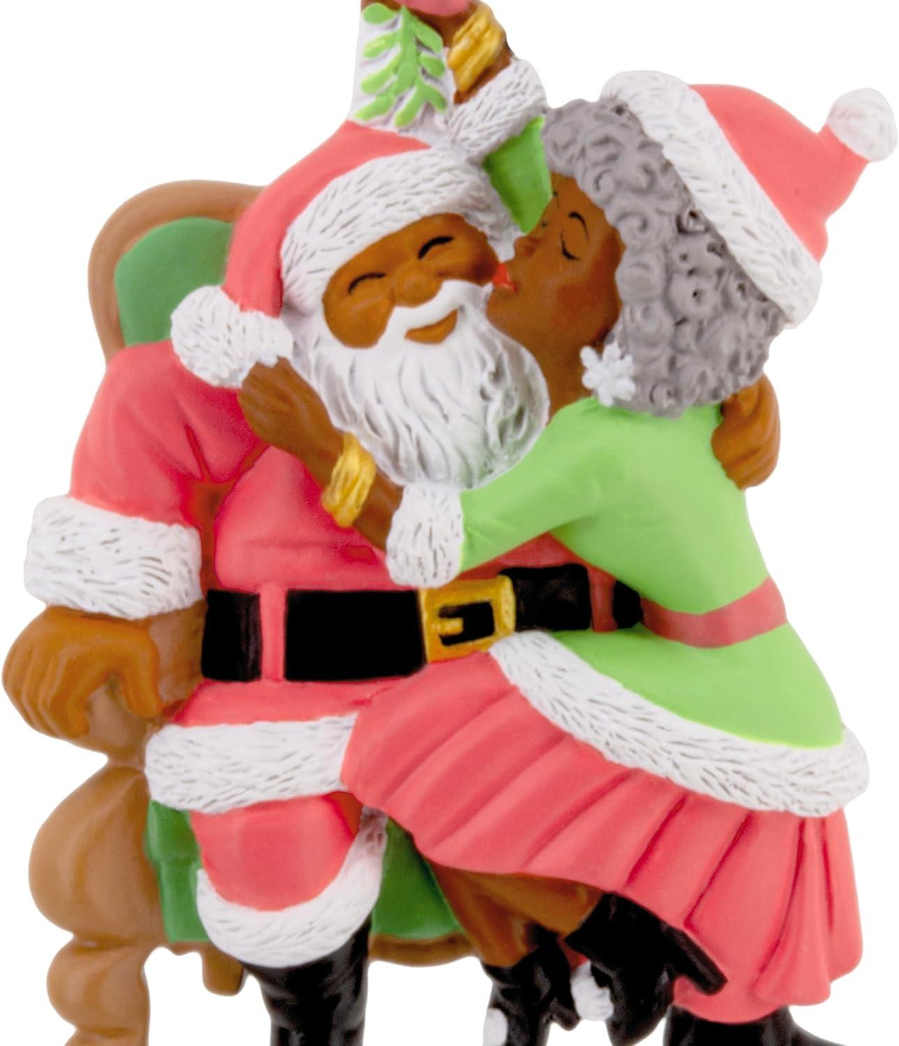 image:imageHallmark Mahogany Santa and Mrs Claus Christmas Ornament Santa Collectors Gifts