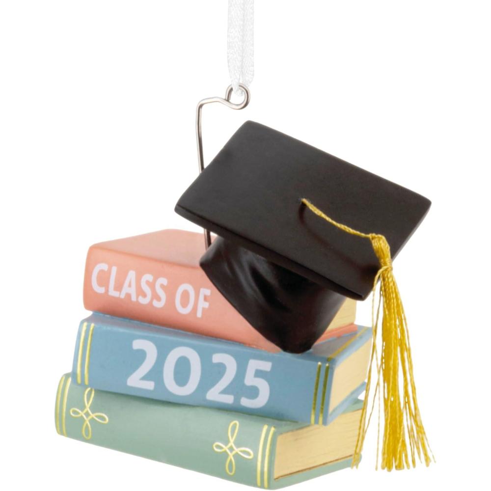 image:imageHallmark Graduation Cap and Books Class of 2025 Christmas Ornament Graduation Gifts