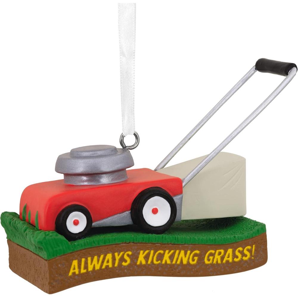 image:imageHallmark Kicking Grass Lawn Mower Resin Christmas Ornament 0001HGO3054
