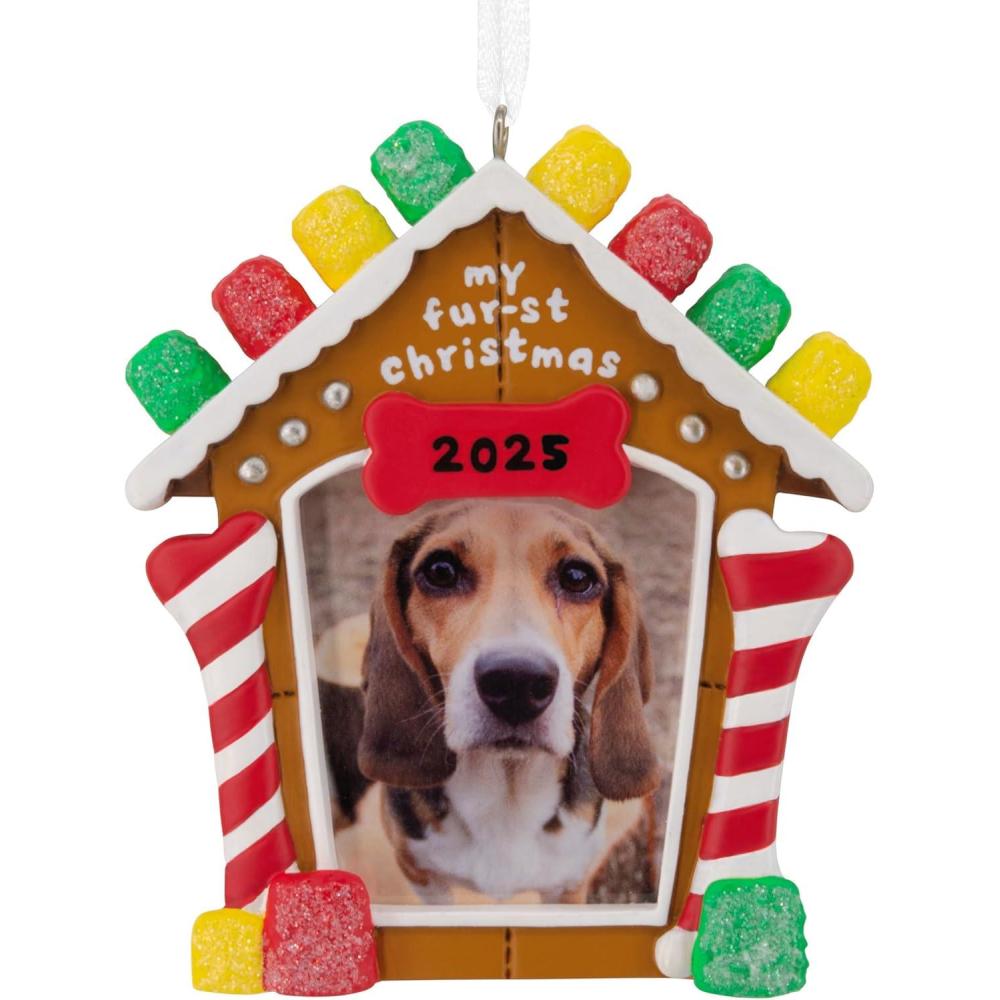image:imageHallmark My Furst Christmas 2025 Photo Frame Christmas Ornament Pet Gifts