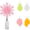 Hallmark Disney Princess Mini Christmas Tree Topper and Ornaments, Set of 5, Gifts for Disney Fans