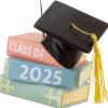 Hallmark Graduation Cap and Books Class of 2025 Christmas Ornament, Graduation Gifts