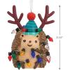 Hallmark Holiday Hedgehog Resin Christmas Ornament (0001HGO3077)(Hedgehog)
