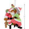 Hallmark Mahogany Santa and Mrs. Claus Christmas Ornament, Santa Collectors Gifts