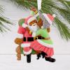 Hallmark Mahogany Santa and Mrs. Claus Christmas Ornament, Santa Collectors Gifts
